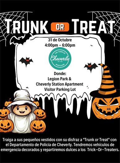 trunk or treat spanish