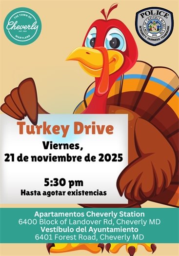 turkey drive flyer spanish