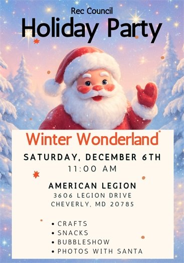 rec council holiday party