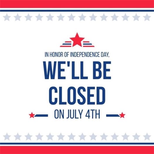closed July 4