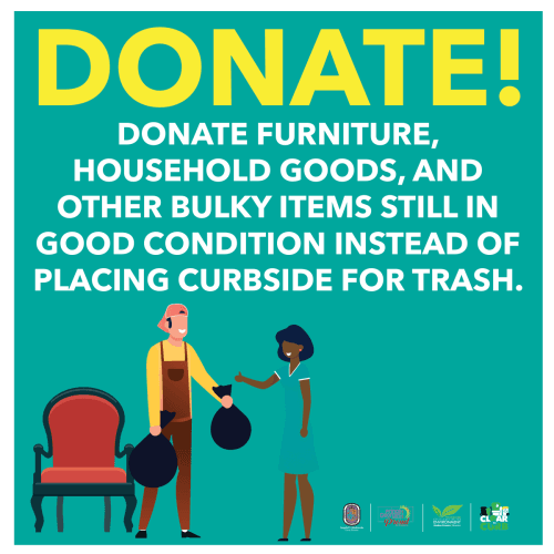 Bulk Trash Donate Graphic