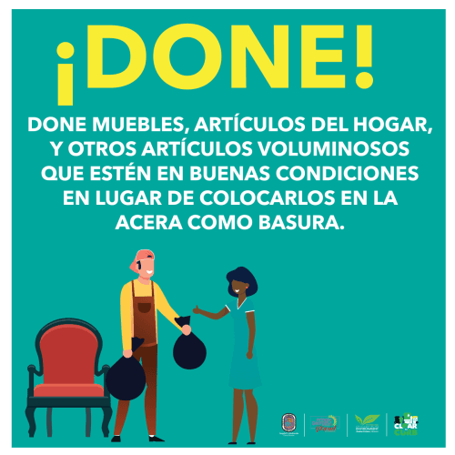 Bulk Trash Donate Graphic (Spanish)