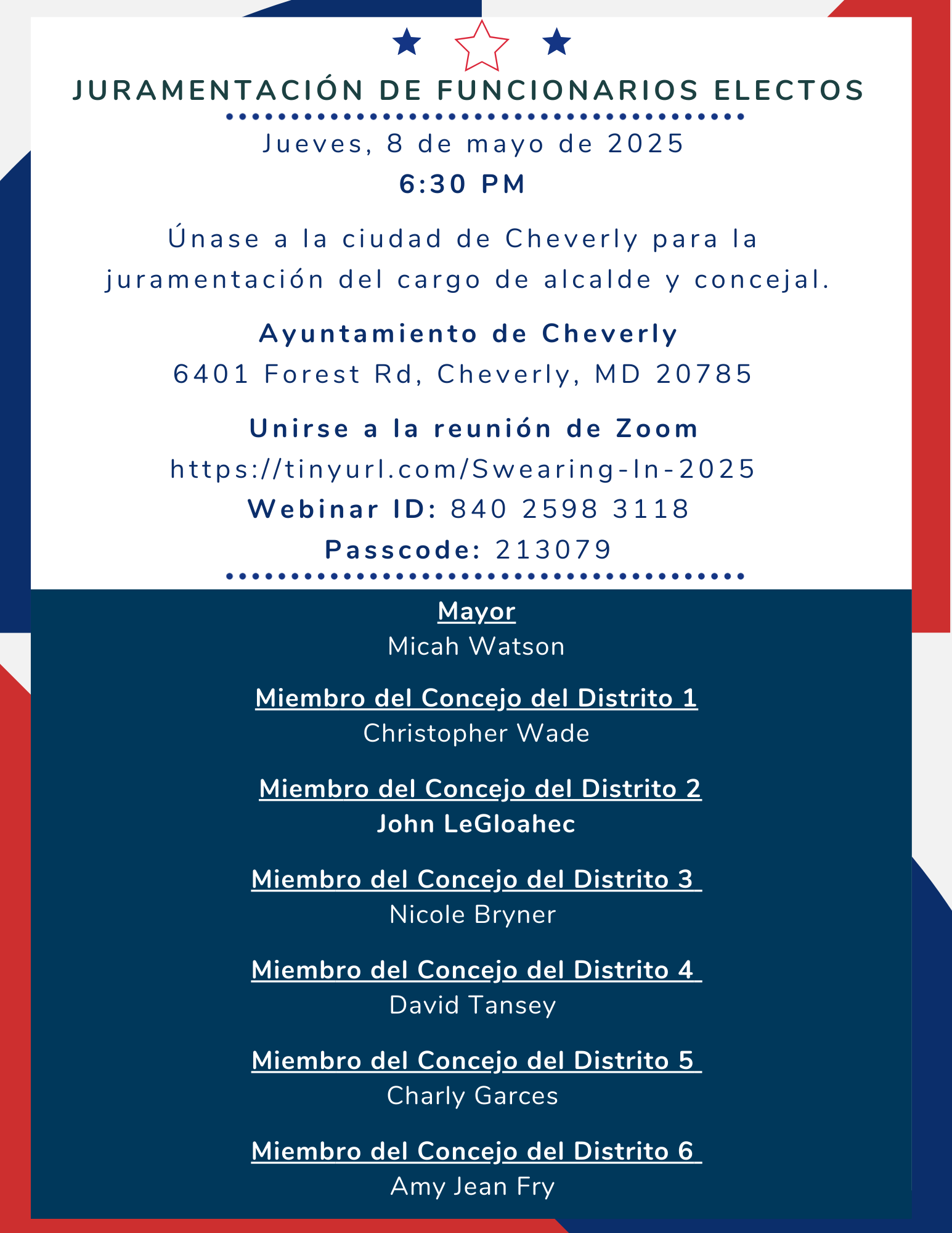 May 2025 Election Results _ Swearing in