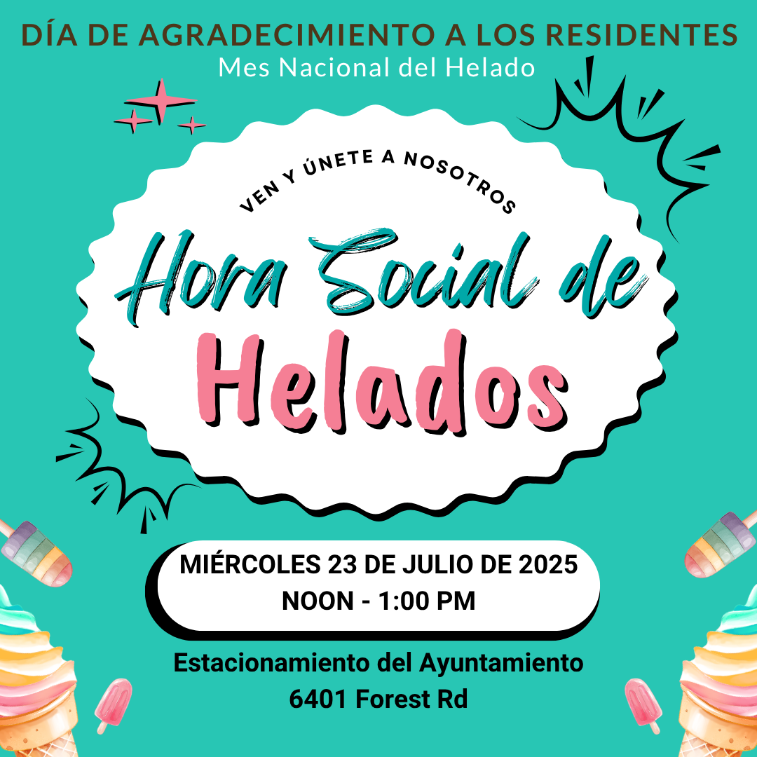 _July 2025 Resident Appreciation Day Ice Cream Day Social Spanish