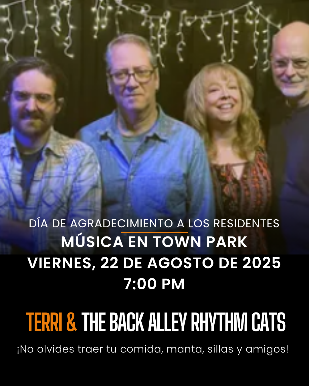 August 2025 Music in the Park Spanish
