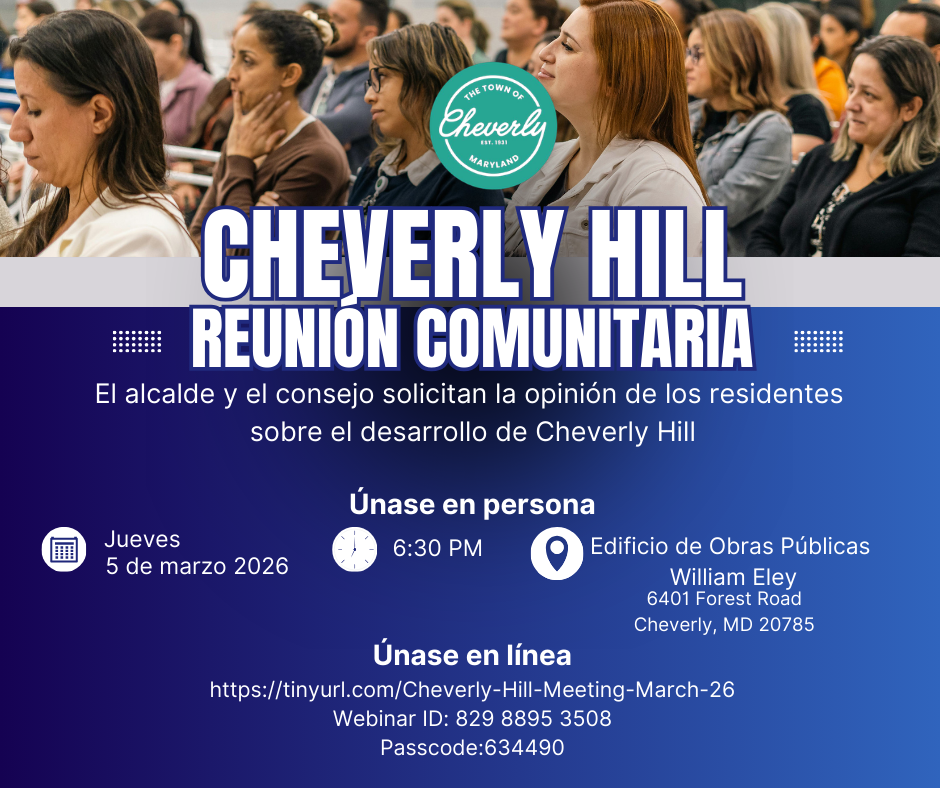 march 2026 Cheverly Hill Spanish