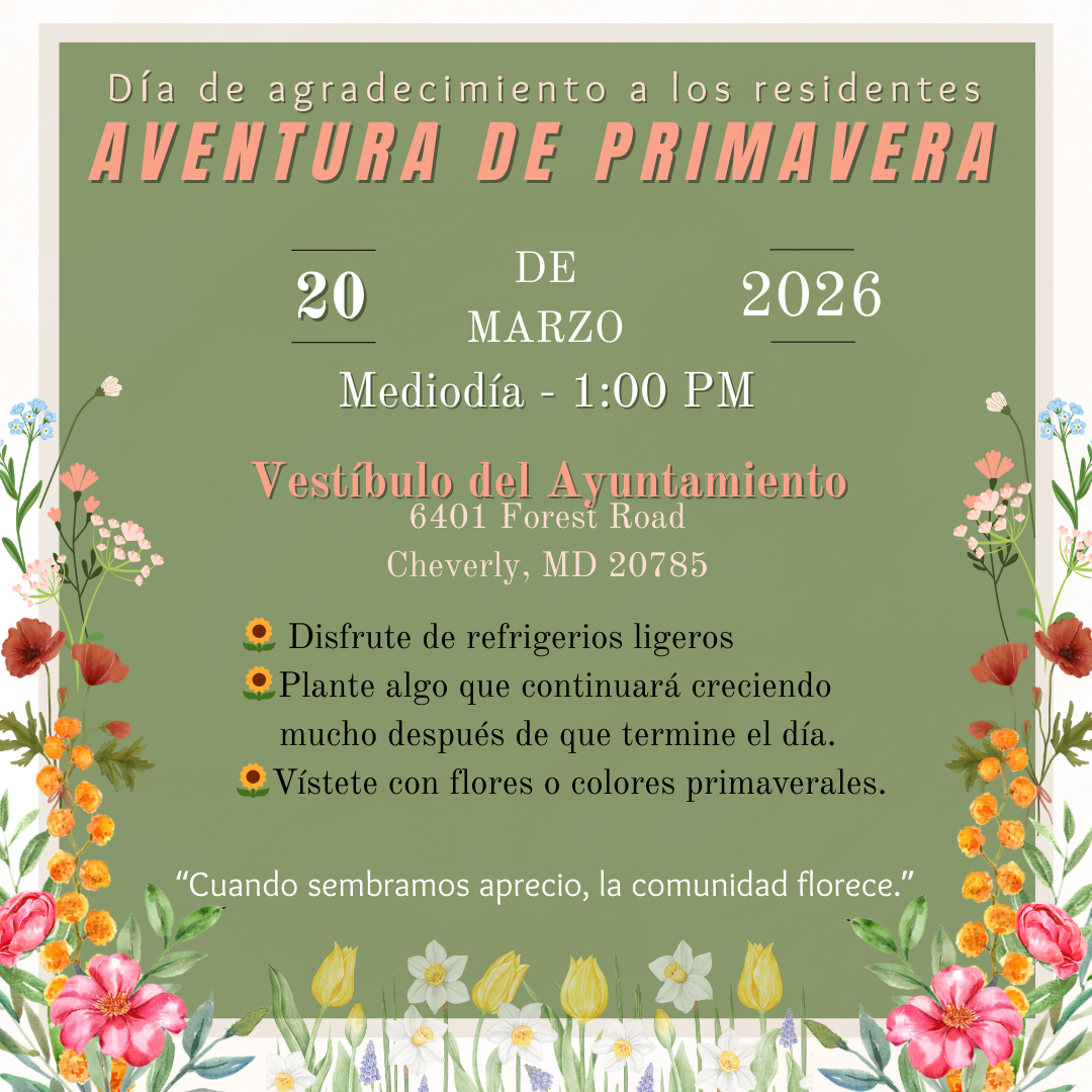 March 2026 Residents Appreciation Day Spanish