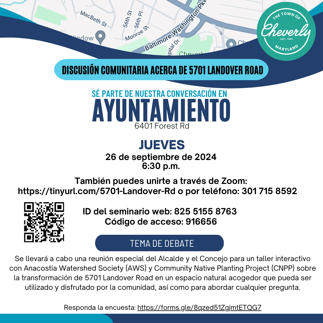 September 2024 Community Meeting Instagram Post Spanish