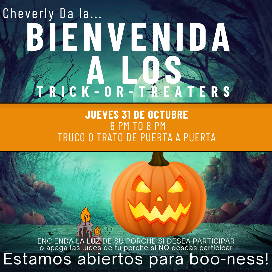 Octobe 2024 trick or treat spanish