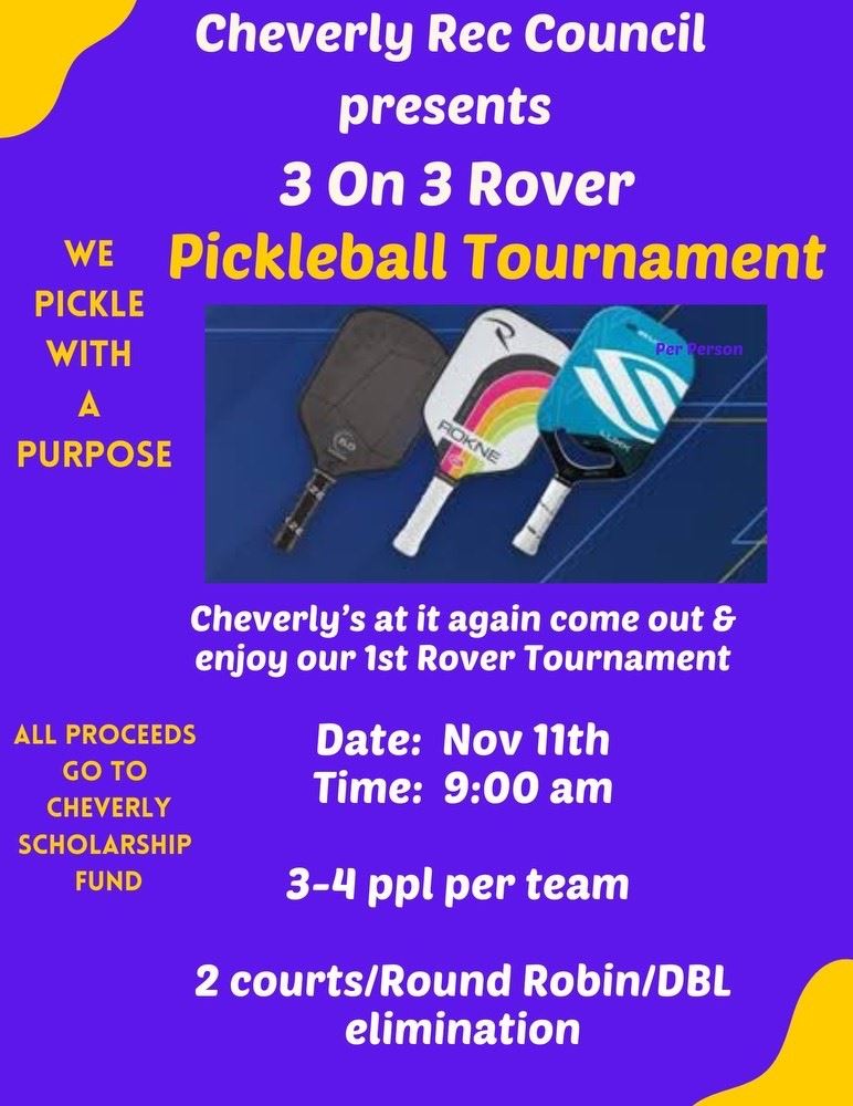 November 2024 Rec Council Pickleball Tournament