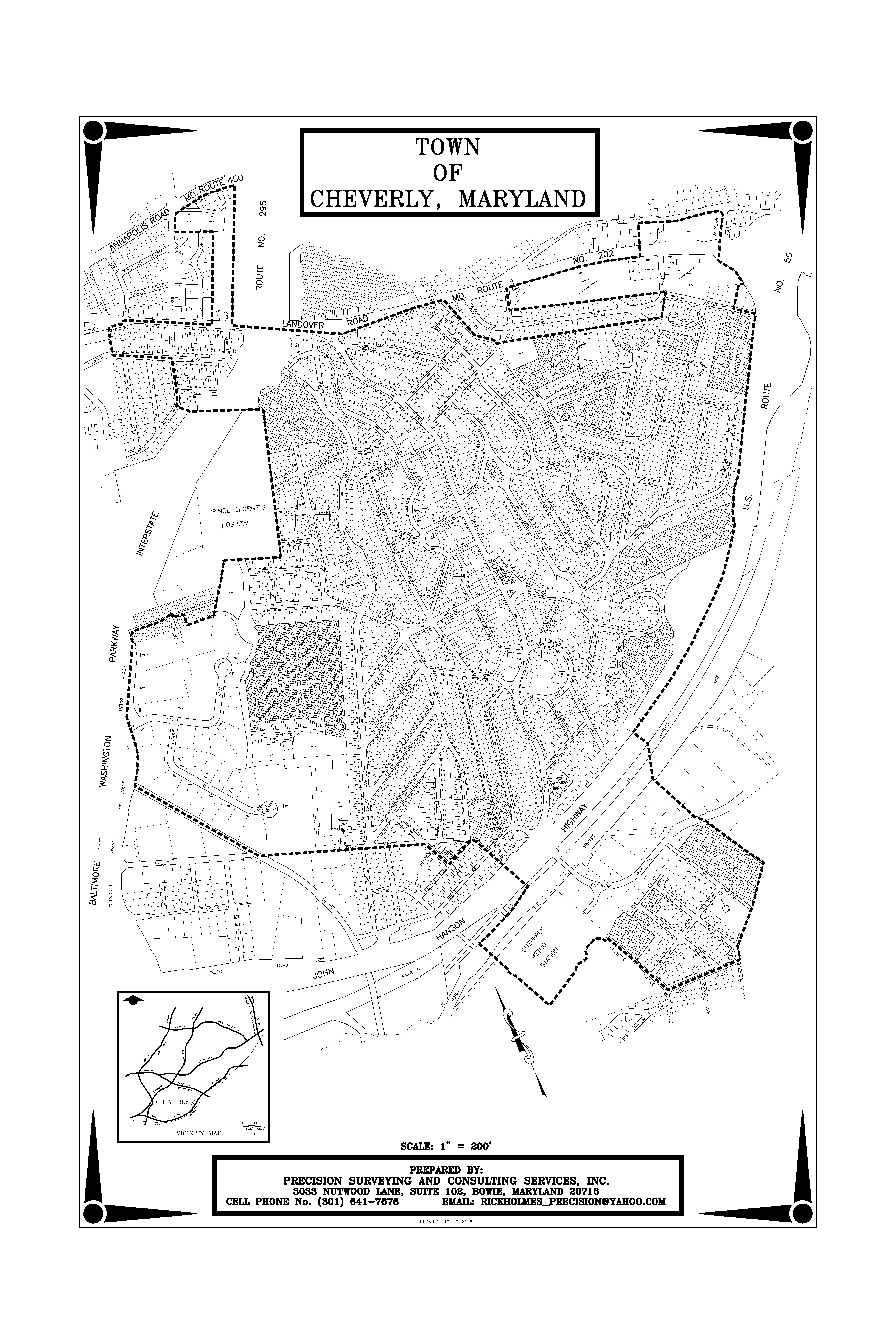 Cheverly Town Map