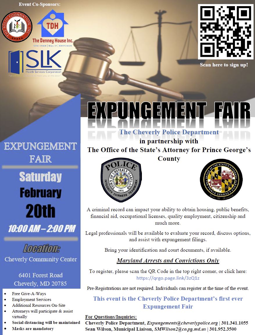 CPD Expungement Event Flyer